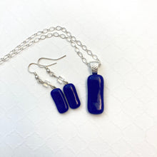 Load image into Gallery viewer, Preveza Greece -Fused-Glass-Pendant-Earring-Set