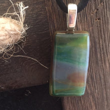 Load image into Gallery viewer, Watercolor-Fused-Glass-Pendant