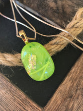 Load image into Gallery viewer, Wasabi-Fused-Glass-Pendant