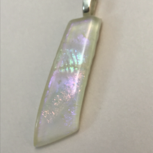 Load image into Gallery viewer, White Creamsicle-Fused-Glass-Pendant