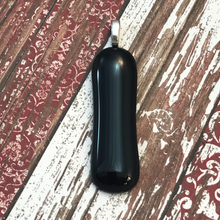 Load image into Gallery viewer, Skinny Black Tie-Glass-Fused-Pendant