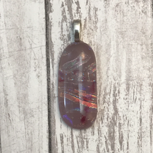 Load image into Gallery viewer, Amethyst Mauve- Fused Glass Pendant