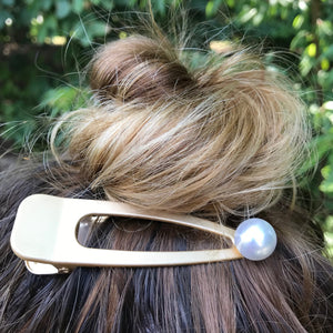 Silver and Gold Metal barrettes