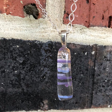 Load image into Gallery viewer, Translucent Lilac-Fused-Glass-Pendant