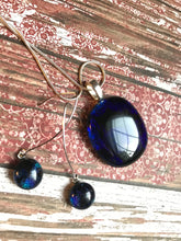Load image into Gallery viewer, Charybdis -Fused-Glass-Pendant-Earring-Set