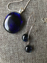 Load image into Gallery viewer, Charybdis -Fused-Glass-Pendant-Earring-Set
