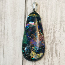 Load image into Gallery viewer, Rainbow Resin-Glass-Fused-Pendant