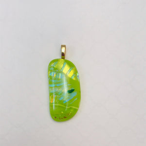 Tahiti Lime-Glass-Fused-Pendant
