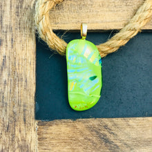 Load image into Gallery viewer, Tahiti Lime-Glass-Fused-Pendant