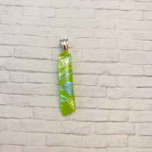Load image into Gallery viewer, Sunny Lime-Glass-Fused-Pendant