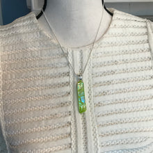 Load image into Gallery viewer, Sunny Lime-Glass-Fused-Pendant
