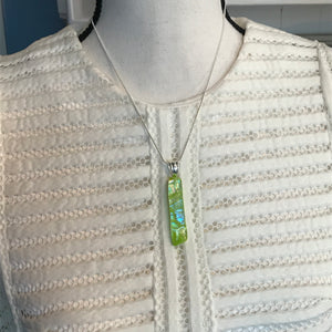 Sunny Lime-Glass-Fused-Pendant