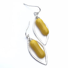 Load image into Gallery viewer, Yellow Jasper-Fused-Glass-Earrings