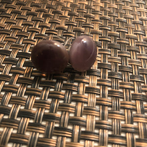 Purple stud earrings