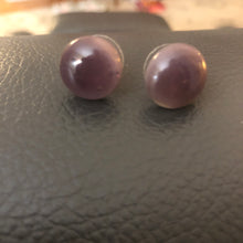 Load image into Gallery viewer, Purple stud earrings