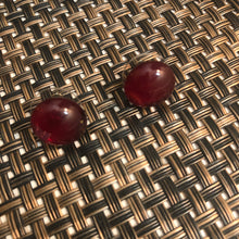 Load image into Gallery viewer, Red Ruby Stud Earrings-Fused-Glass-Earrings