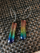 Load image into Gallery viewer, Rainbow Earrings-Fused-Glass-Earrings