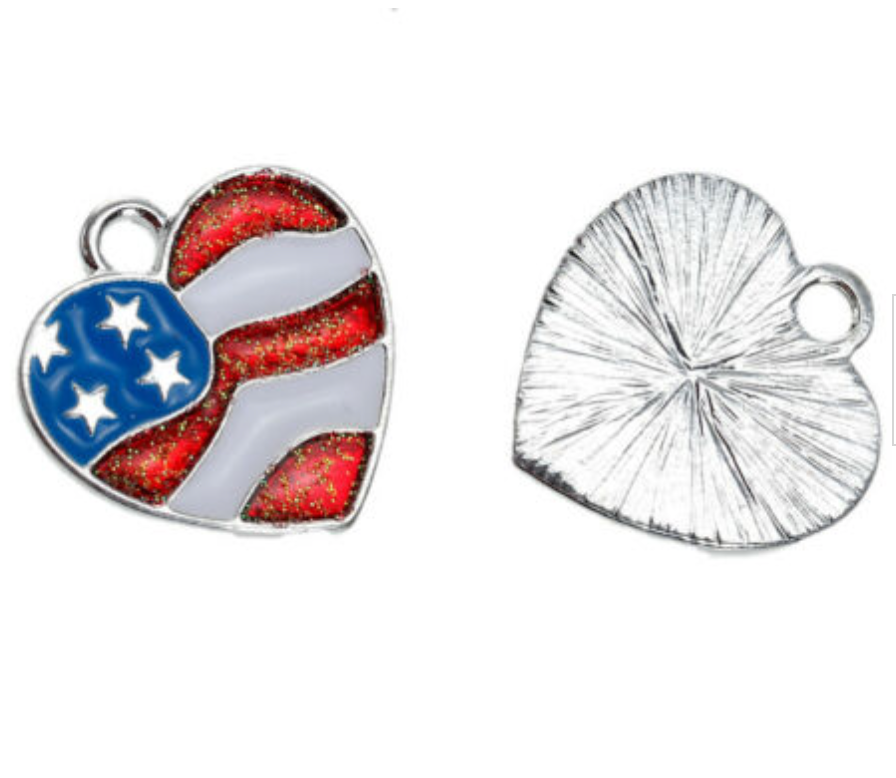 American Necklace Charm