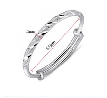 Load image into Gallery viewer, Silver Etched Bracelet