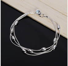 Load image into Gallery viewer, Smooth Silver bead bracelet