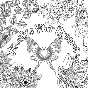 Vision board Coloring Page