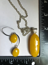 Load image into Gallery viewer, Paris Rays --Fused-Glass-Pendant-Earring-Set
