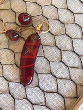 Load image into Gallery viewer, Silken -Fused-Glass-Pendant-Earring-Set