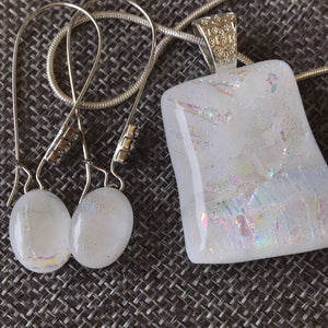 Snowdrop-Fused-Glass-Pendant-Earring-Set