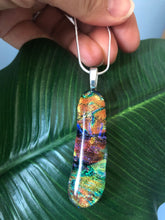 Load image into Gallery viewer, River Bed-Glass-Fused-Pendant
