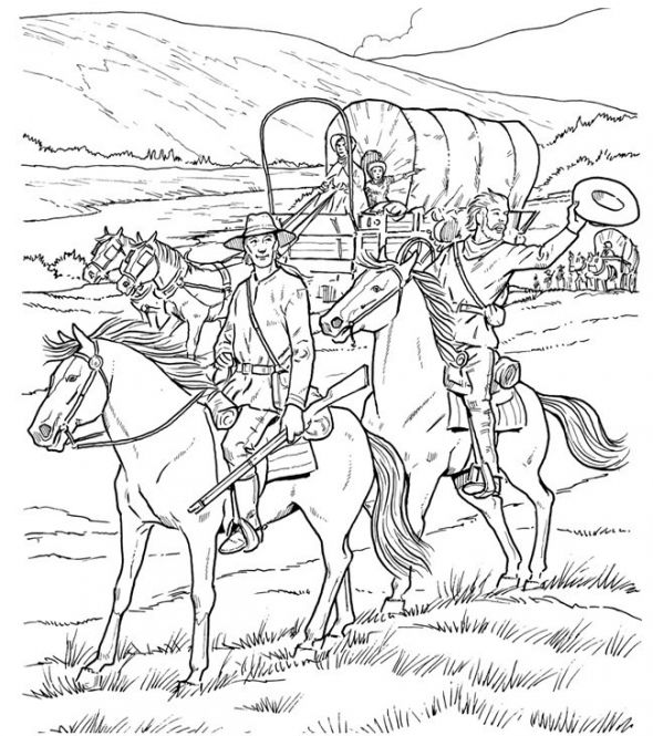 Pioneer Day Coloring page