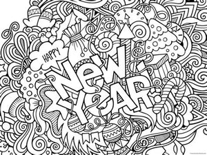 New Years Eve Coloring Page
