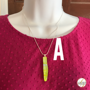 Sunny Lime-Glass-Fused-Pendant