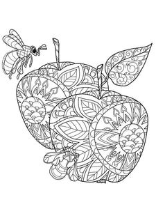 Beautiful Apple coloring page